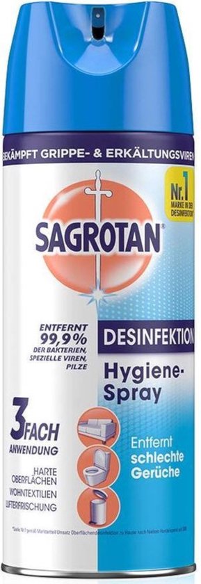 Sagrotan spray désinfectant anti bactérien Hygienespray 250ml