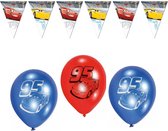 Disney Cars – Feestpakket – Ballonnen – Vlaggenlijn – Versiering - Kinderfeest.