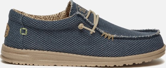 Hey Dude Wally Chaussures à enfiler Toile Bleue - Homme - Taille 42 | bol