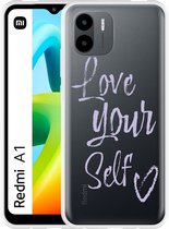 Cazy Hoesje geschikt voor Xiaomi Redmi A1 / Redmi A2 Love Yourself