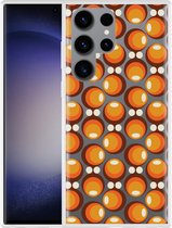 Cazy Hoesje geschikt voor Samsung Galaxy S23 Ultra 70s Oranje