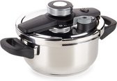 Rosmarino Pour & Cook Snelkookpan - Snelkookpan 4 liter - Pressure Cooker - Snelkookpan inductie - Snelkookpannen - Geschikt voor alle warmtebronnen - RVS