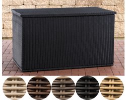 CLP COMFY - Kussenbox - 5mm Polyrotan zwart 125 cm