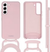 iMoshion Hoesje Geschikt voor Samsung Galaxy S22 Hoesje Met Koord - iMoshion Color Backcover met afneembaar koord - Roze