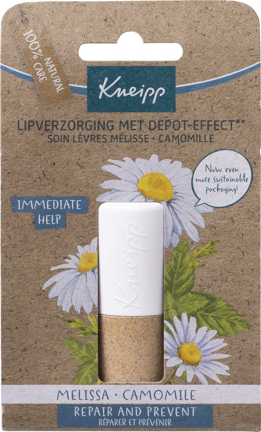 Kneipp Lippenbalsem - Repair & Prevent - Kamille en Melisse - Droge lippen - Natuurlijk - Vegan - 1 stuk - Kneipp