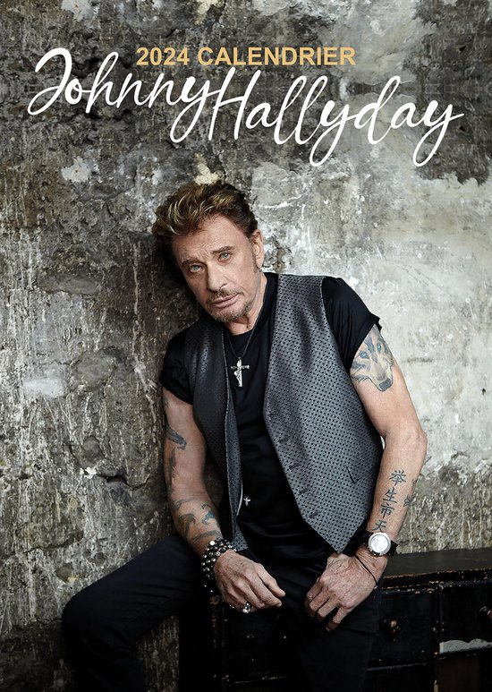 Johnny Hallyday Calendrier 2024 A3