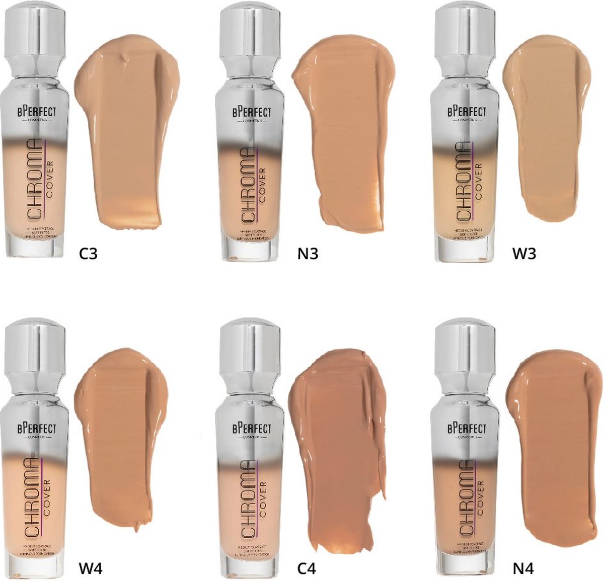 BPerfect Cosmetics - Chroma Cover Luminous Foundation - C4