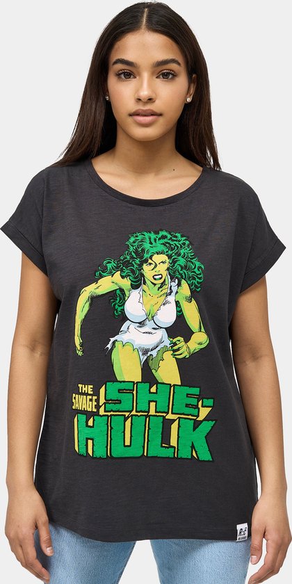 T-shirt récupéré elle Hulk