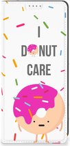 Bookcase met Quotes OPPO A78 | A58 5G Smartphone Hoesje Cadeautjes voor Meisjes Donut