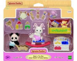 foto van Sylvanian Families 5709 Baby'sspeelkamerBabyPanda&sneeuwwitkonijn- poppenhuisinrichting