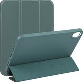 Mobigear Tablethoes geschikt voor Apple iPad Mini 6 (2021) Hoes | Mobigear Tri-Fold Gel Bookcase - Groen