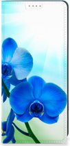 Stand Case met foto OPPO A78 | A58 5G Telefoonhoesje Orchidee Blauw