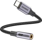 Sounix USB C naar 3.5mm Jack Adapter - Audiojack naar USB-C - Audiojack 3.5 - Audio Jack USB-C - Audio Jack Kabe