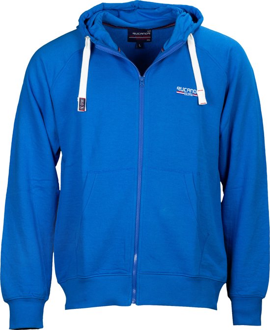 Rucanor Sky Sweatvest Hooded Unbrushed Heren Blauw Maat Xl