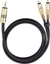 Câble audio OEHLBACH 2056 1 m 3,5 mm 2 x RCA noir