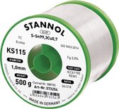 Stannol KS115 à souder, bobine sans plomb Sn99.3Cu0.7 500 g 1 mm