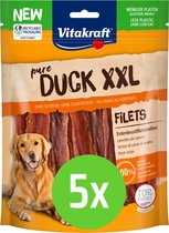 Vitakraft Duck XXL Eendenvleesstrips - hondensnack - 250 gram - 5 verpakkingen