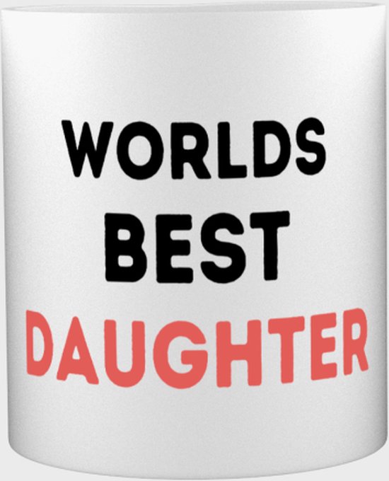 Akyol - tasse à café meilleure fille du monde - tasse à thé - Fille - la meilleure fille - cadeau d'anniversaire - anniversaire - cadeau - cadeau pour fille - articles fille - cadeau - cadeau - cadeau - contenu 350 ML