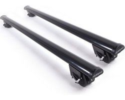 Dakdragers geschikt voor Dacia Duster 2010 t/m 2014open dakrailing - Staal breed - 75kg Laadvermogen - Merk Farad