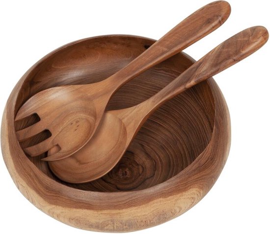 MUST Living Salad bowl MUST Living including fork and spoon,7xØ22 cm