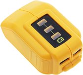 DCB090 Batterij USB-adapter Oplaadconverter voor DeWalt 20v lithiumbatterij