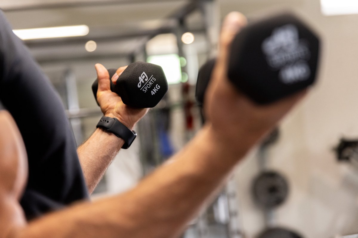 AJ-Sports Dumbells 4 kg - 2 x 4 kg dumbell - Gewichten - Dumbells set - Gewichten set - Halterset - Fitness gewichten - Krachttraining - Fitness – foto 7