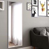 Miroir - Miroir de Porte - Sans Cadre - Métal Argenté - 400 X 600 mm - Épaisseur 4 mm - Rectangle - Incl. Kit de montage miroir