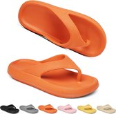 Geweo Badslipppers - Slippers Homme/Femme - Tongs Eté Tongs - Oranje - Taille 39/40