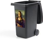 Container sticker Mona Lisa - Leonardo da Vinci - Karikatuur - 40x60 cm - Kliko sticker