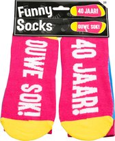 Sokken - 40 Jaar! Ouwe sok! - Funny socks