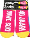 Sokken - Funny socks - 40 jaar! Ouwe sok!