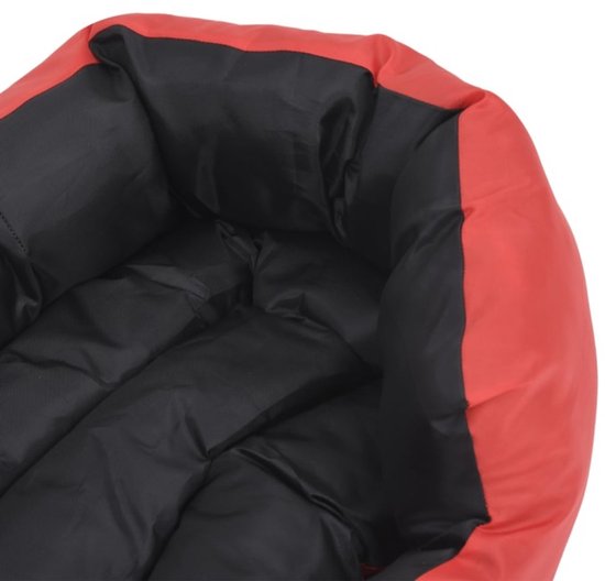 vidaXL Hondenkussen omkeerbaar en wasbaar 65x50x20 cm rood en zwart