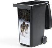 Container sticker Wolf - Sneeuw - Canada - 44x98 cm - Kliko sticker
