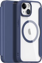 Dux Ducis - Coque iPhone 15 - Convient pour Magsafe - Book Case - Blauw