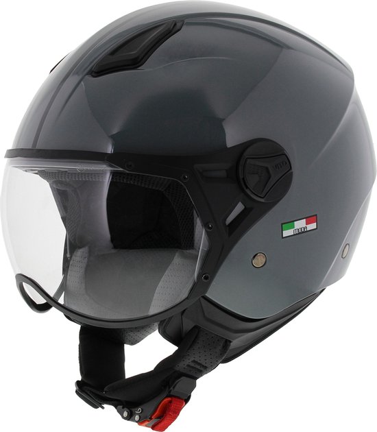 CMS D-jet - Casque jet - Nardo gris - Casque scooter - Casque jet -  Homologué ECE 22.05