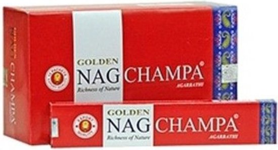 Golden Nag Champa Incense - 12 doosjes van 15gr