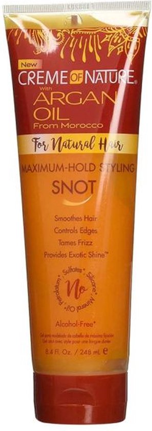 Creme Of Nature Argan Oil For Natural Hair Maximum hold Styling Snot 250ml - Creme of nature