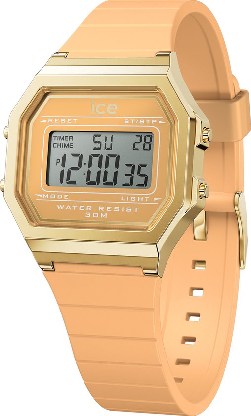 Ice Watch ICE digit retro - Peach skin 022057 Horloge - Siliconen - Peach - Ø 33 mm