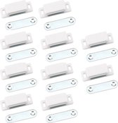 Magneetsluitingen Geschikt Voor Kast, Lade, Deur & Meer 10 Stuks - Magneetsnapper - Deursluiter - Ladesluiter - Magneetstrips - Wit