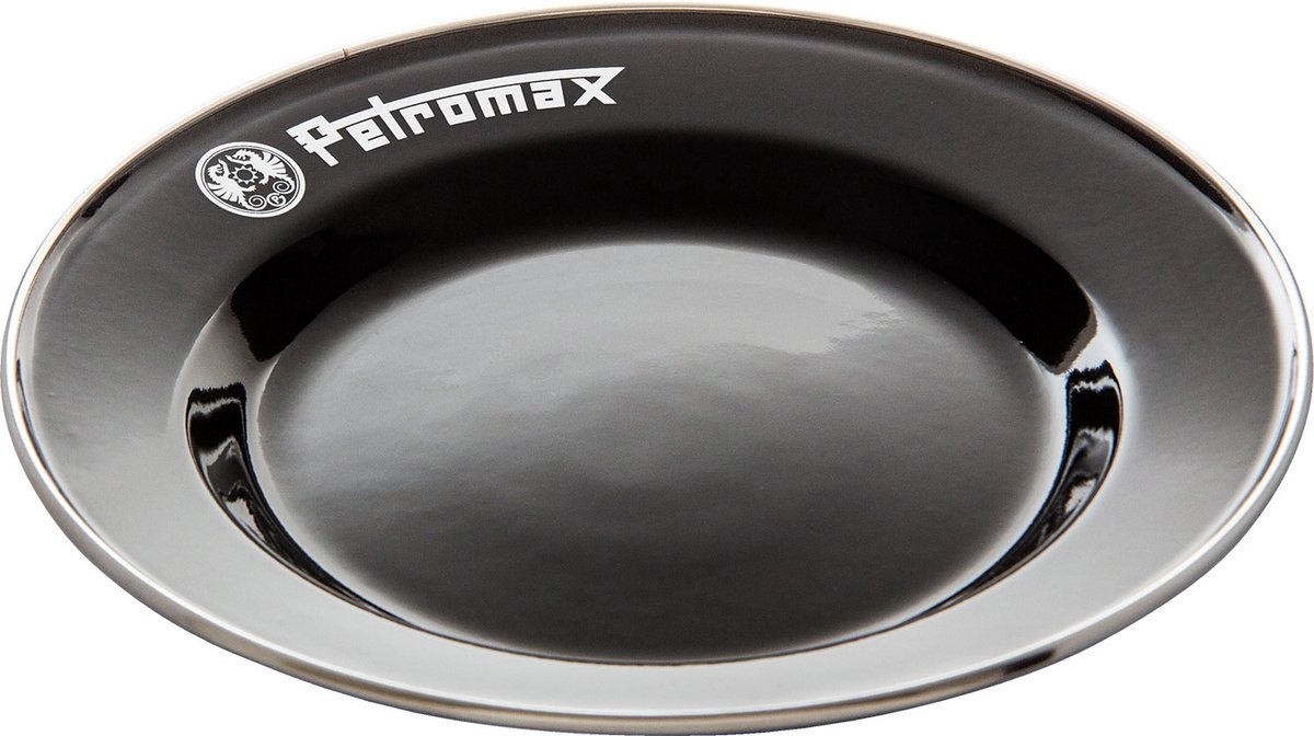 Petromax Emaille Borden Set van 2 Zwart