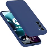 Cadorabo Hoesje geschikt voor Motorola MOTO G200 5G in LIQUID BLAUW - Beschermhoes gemaakt van flexibel TPU silicone Case Cover