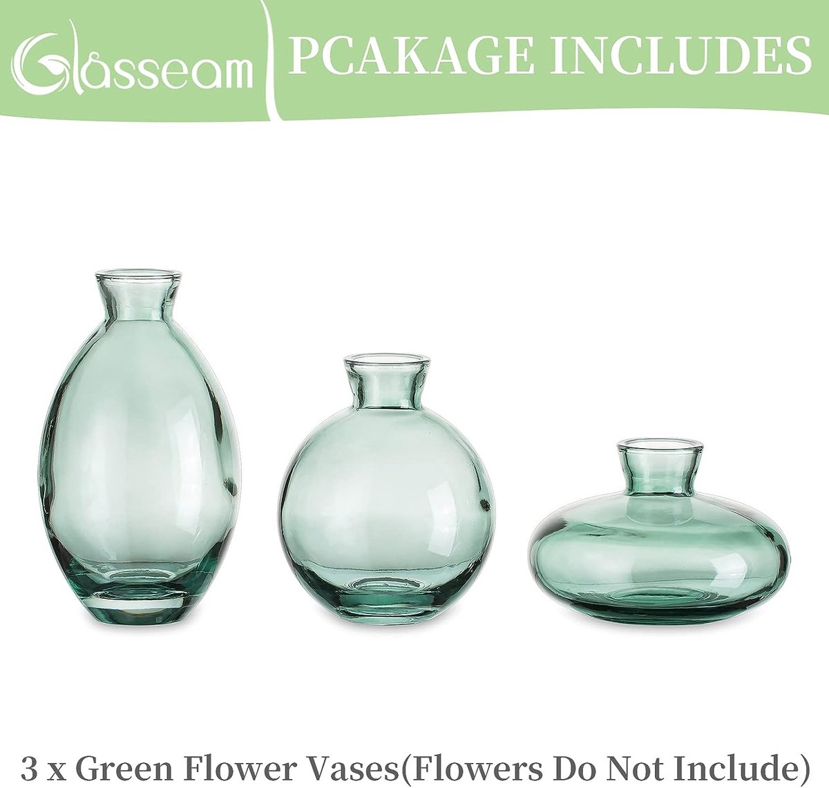 Kleine Vaas Voor Tafeldecoratie Handgemaakte Glazen Vazen Voor Bloemen, 3 Stuks Gouden Rand Vintage Knopvazen Esthetische Minivaasset Voor Kawaii Woonkamerinrichting Slaapkamerornamenten