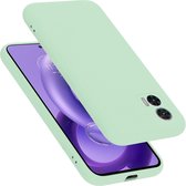 Coque Cadorabo compatible avec Motorola EDGE 30 NEO en LIQUID LIGHT GREEN - Coque de protection en silicone TPU souple