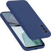 Cadorabo Hoesje geschikt voor Motorola MOTO G62 5G in LIQUID BLAUW - Beschermhoes gemaakt van flexibel TPU silicone Case Cover