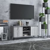 vidaXL - Tv-meubel - met - metalen - poten - 103,5x35x50 - cm - grijs - sonoma - eiken