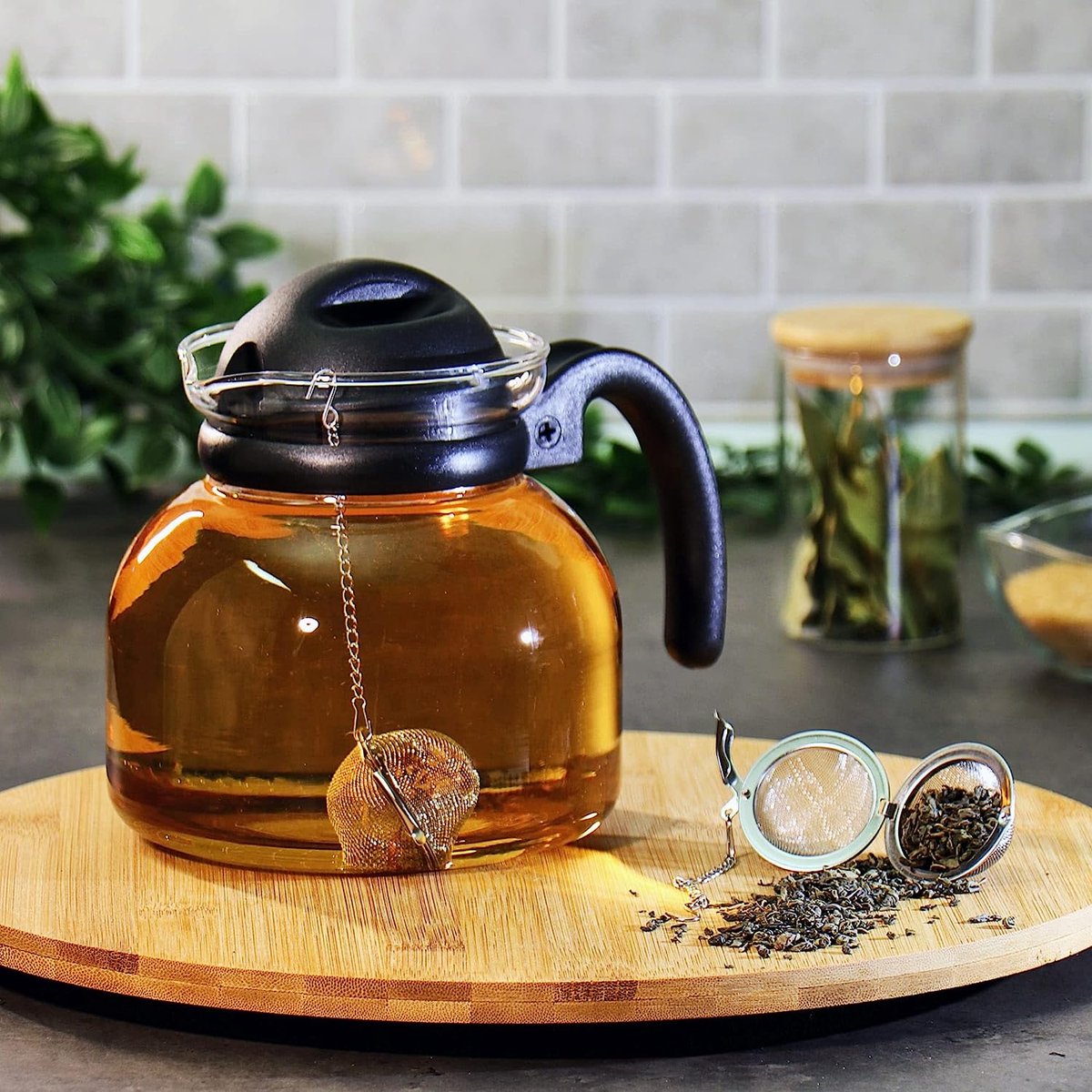 COM-FOUR® 4x passoire à thé en acier inoxydable 304, va au lave