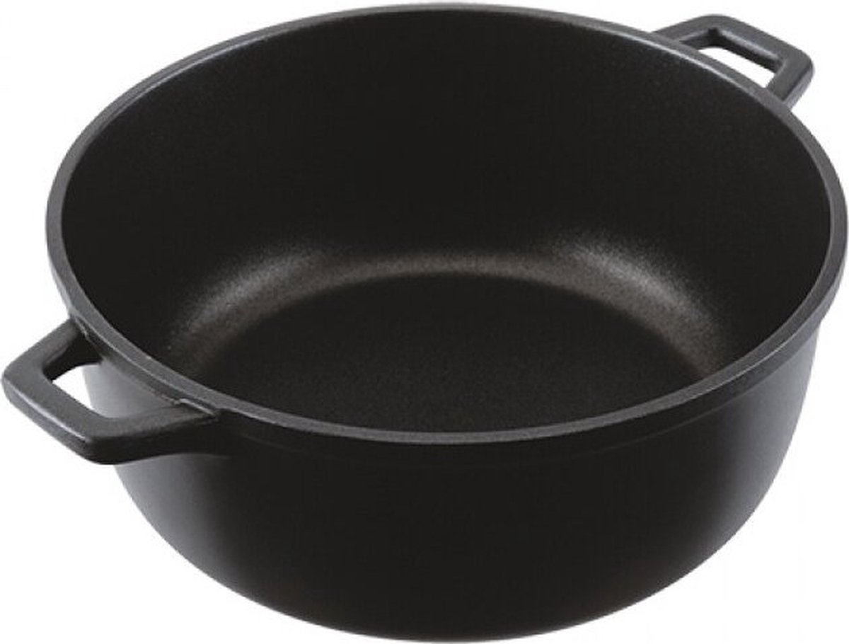 Pujadas Braadpan Ø28cm - Aluminium 720955 - Horeca & Professioneel