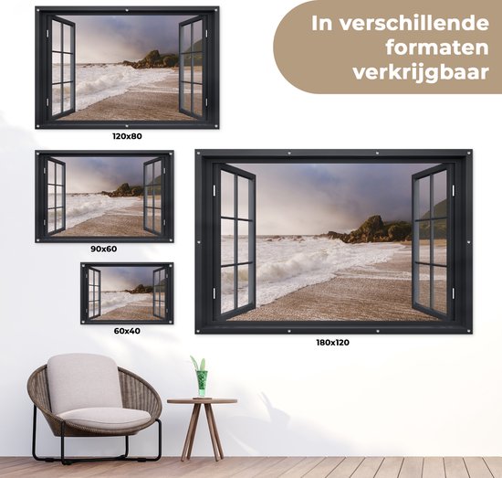 Affiche jardin See-through - Mer - Plage - 120x80 cm