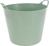 Excellent Houseware Flexibele emmer - groen - 27 liter - kunststof - 40 x 35 cm