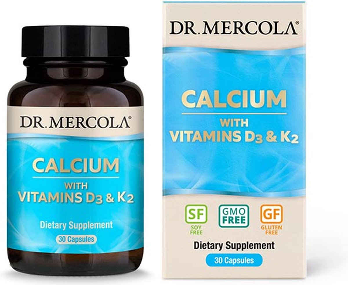 Goedkoopste Dr. Mercola - Calcium - with Vitamins D3 & K2 - 30 capsules